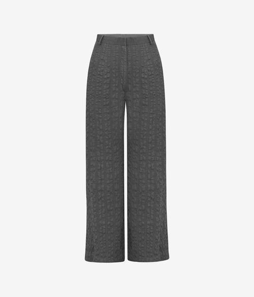 Seersucker Khaki Brown Pants