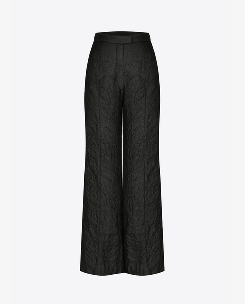 Charcoal Tussar Trousers