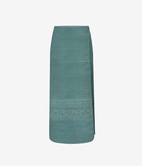 Sage Green Wrap Skirt