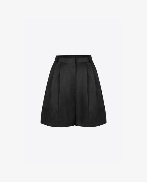 Midnight Pleated Shorts